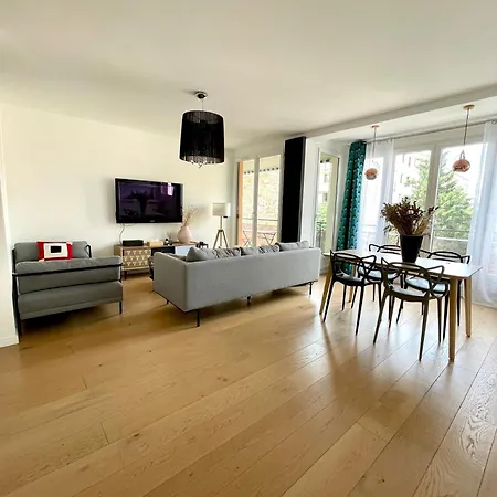 Apartment Stylish Modern Large 2 Bedrooms 5 Min Close To Paris *